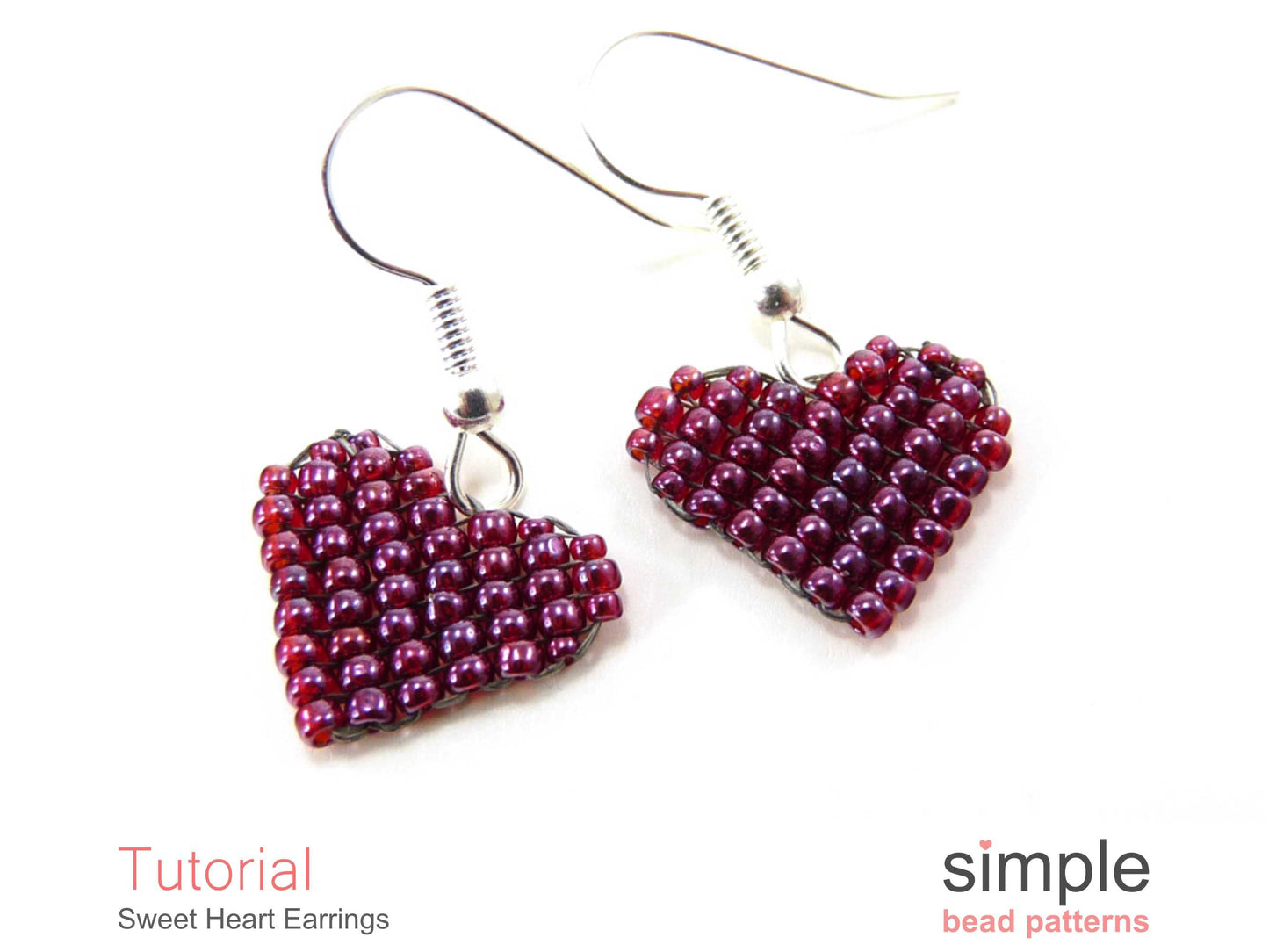 Sweet Heart Earrings Beading Pattern