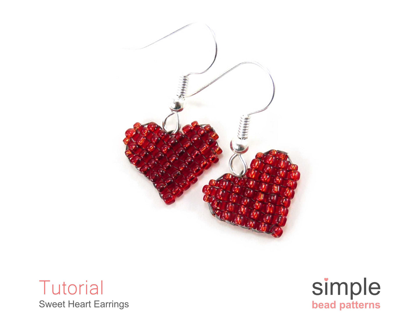 Sweet Heart Earrings Beading Pattern