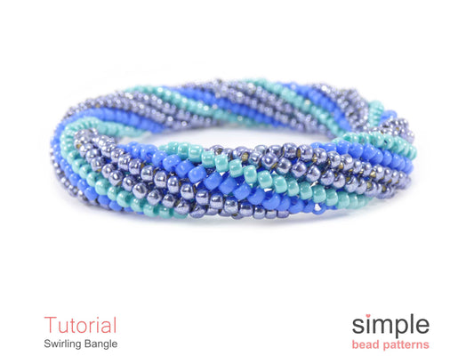 Swirling Bangle Bracelet Beading Pattern