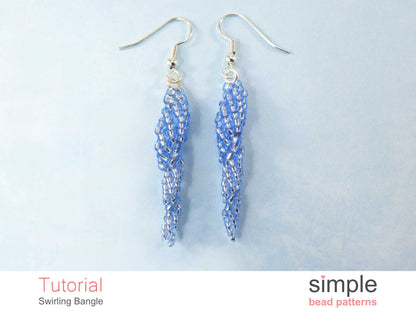 Swirling Icicle Earrings Beading Pattern