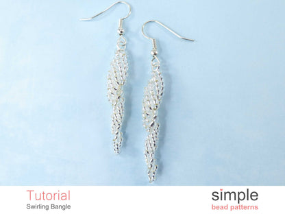 Swirling Icicle Earrings Beading Pattern