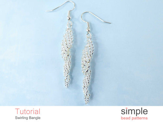 Swirling Icicle Earrings Beading Pattern