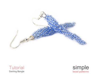 Swirling Icicle Earrings Beading Pattern