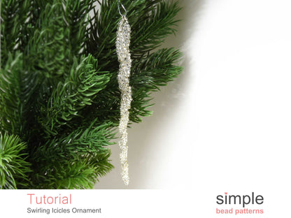 Swirling Icicle Ornament Beading Pattern