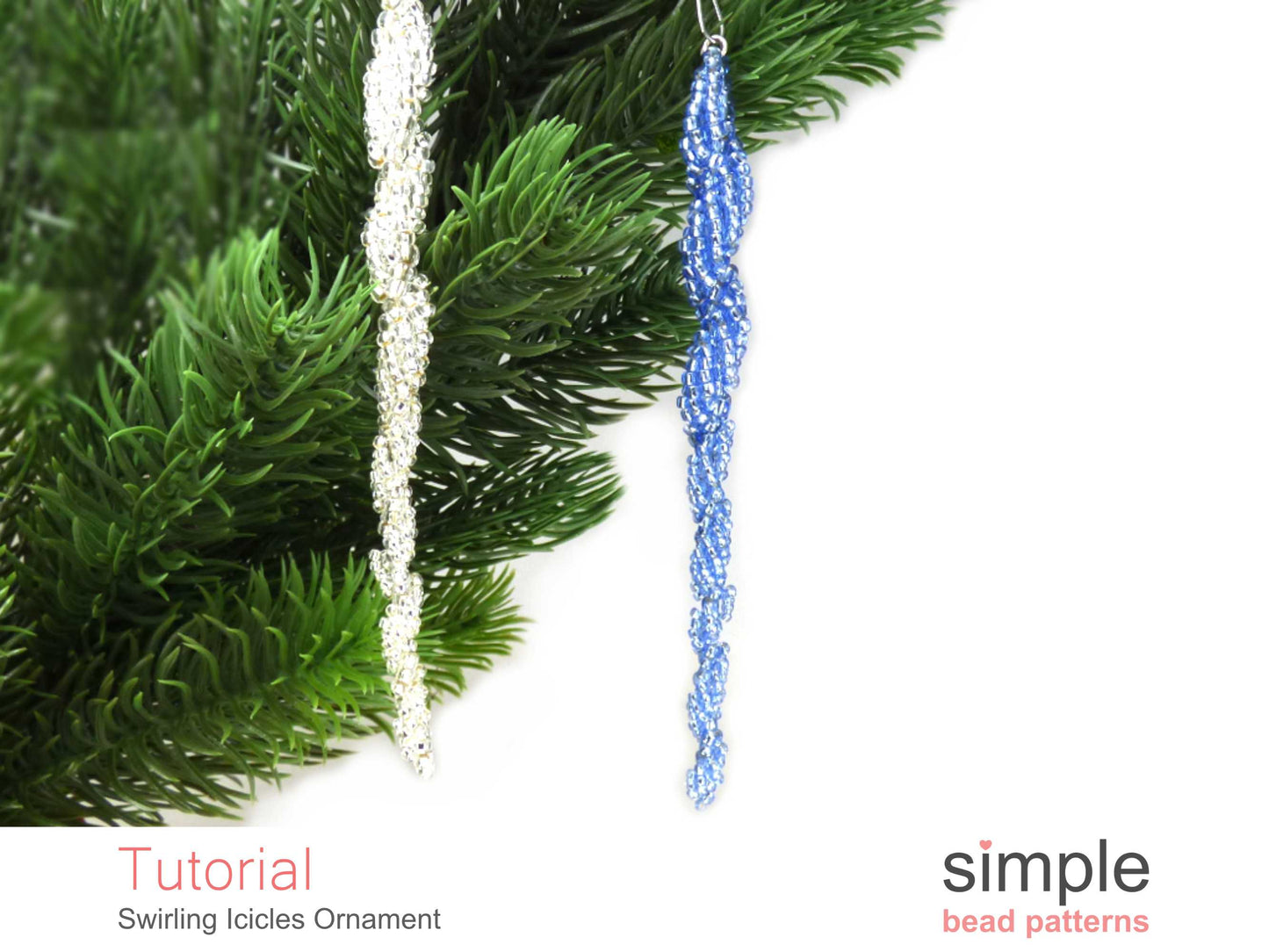 Swirling Icicle Ornament Beading Pattern