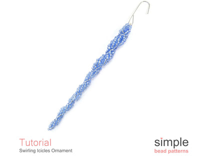 Swirling Icicle Ornament Beading Pattern