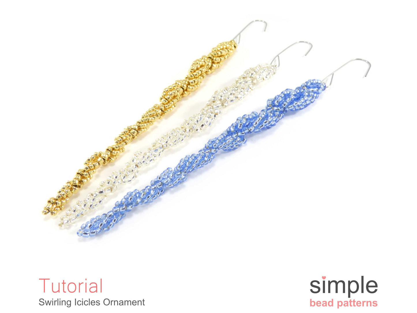 Swirling Icicle Ornament Beading Pattern