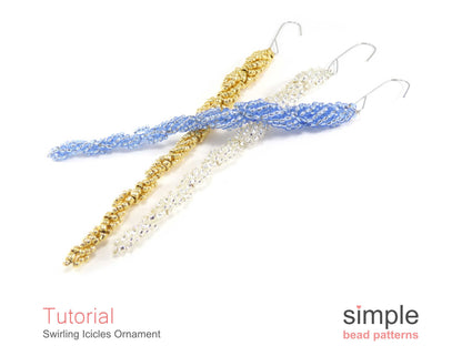 Swirling Icicle Ornament Beading Pattern