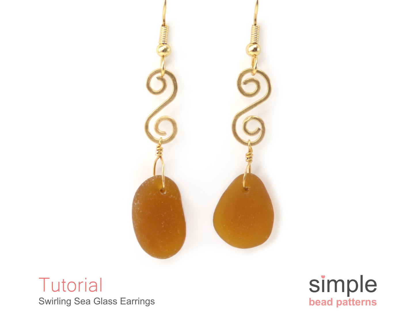 Swirling Sea Glass Earrings Tutorial