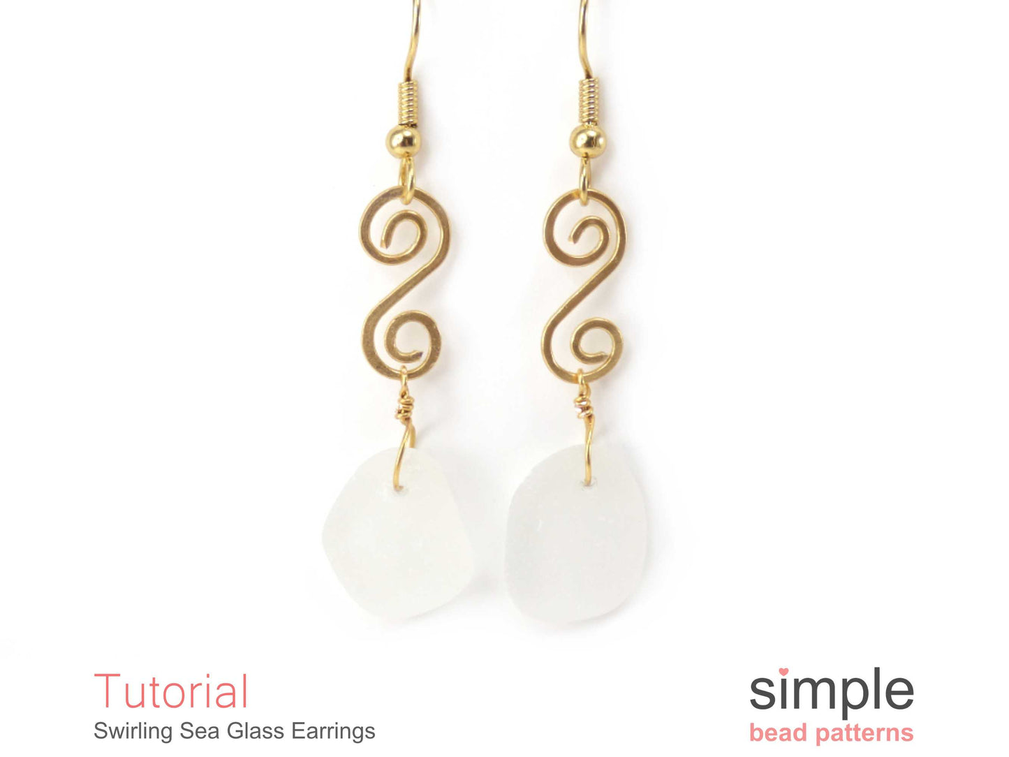 Swirling Sea Glass Earrings Tutorial