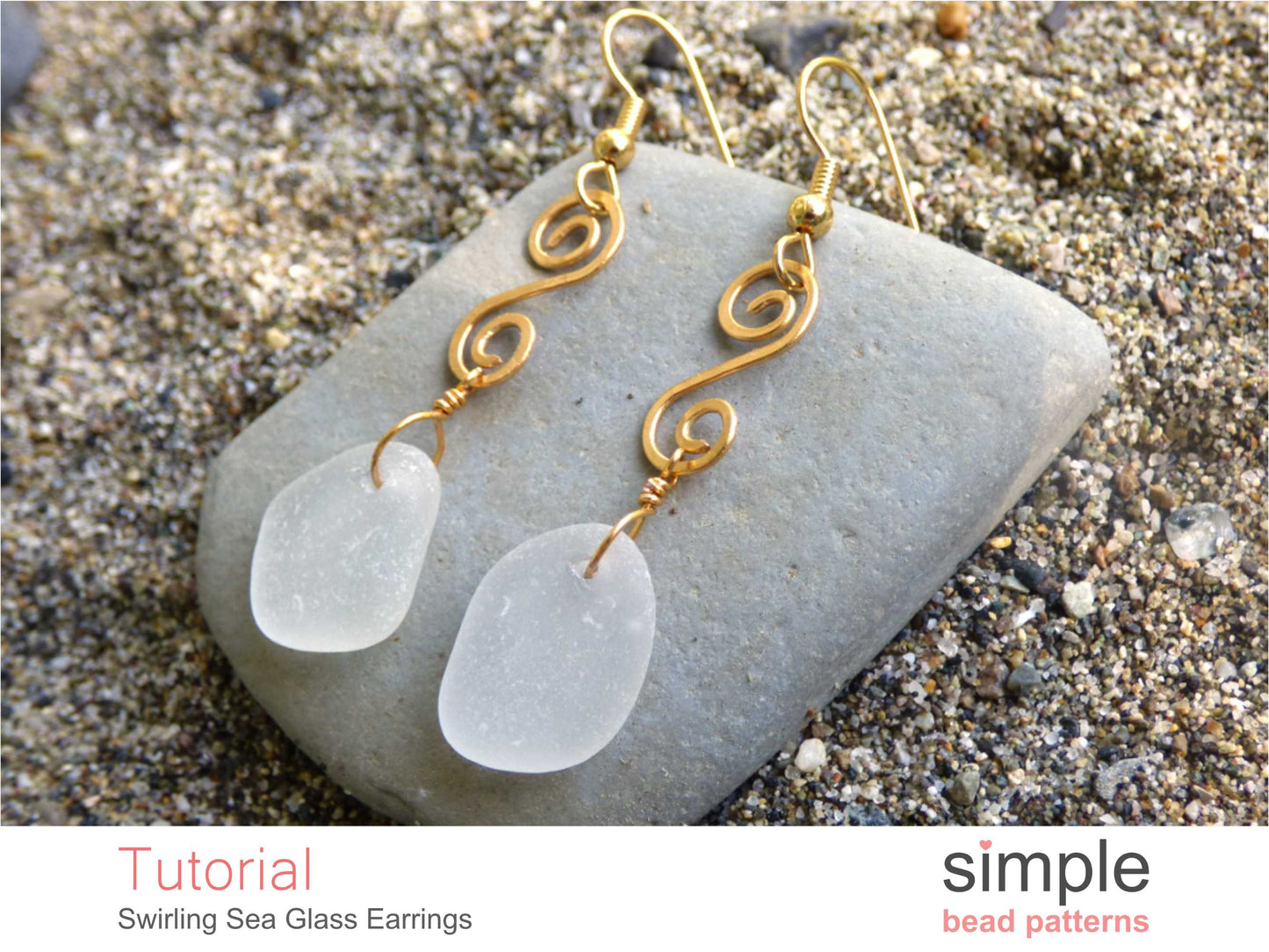 Swirling Sea Glass Earrings Tutorial