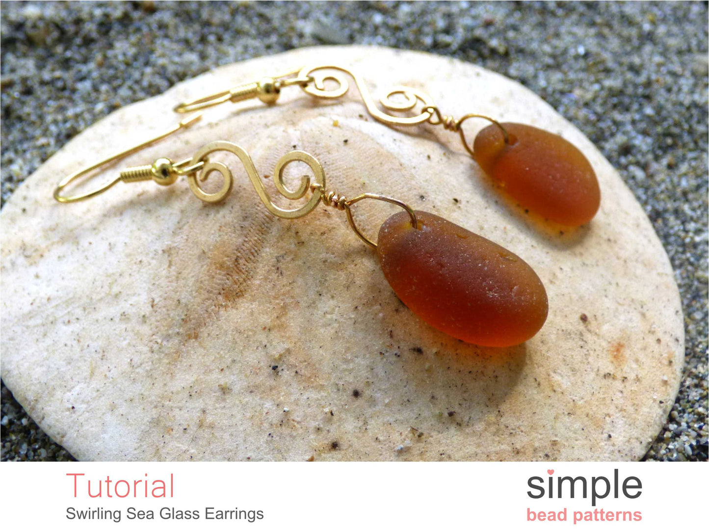 Swirling Sea Glass Earrings Tutorial