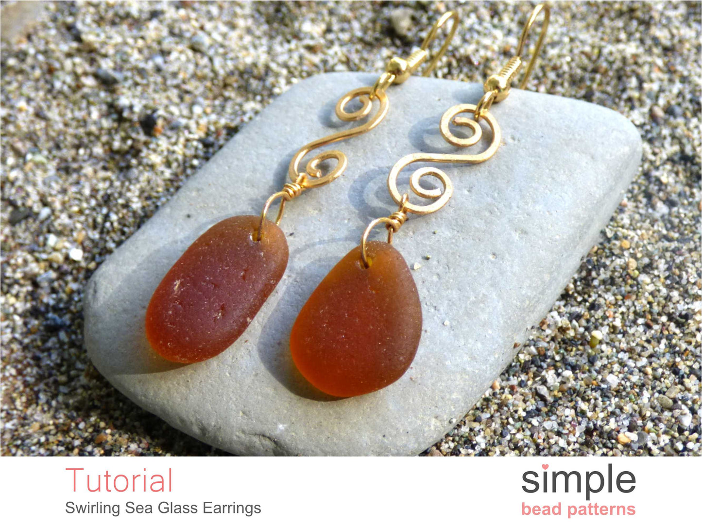 Swirling Sea Glass Earrings Tutorial