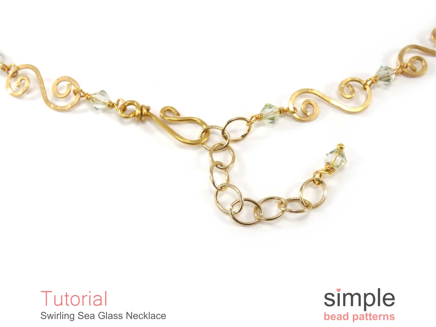 Swirling Sea Glass Necklace Tutorial