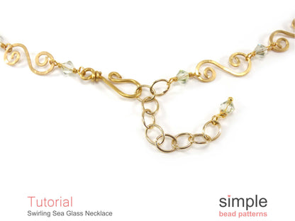 Swirling Sea Glass Necklace Tutorial