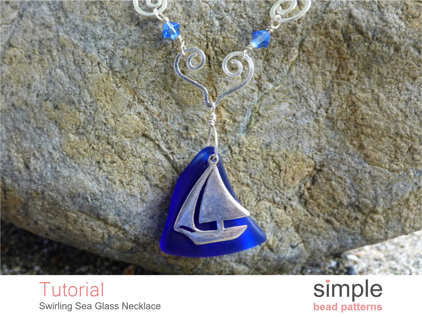Swirling Sea Glass Necklace Tutorial