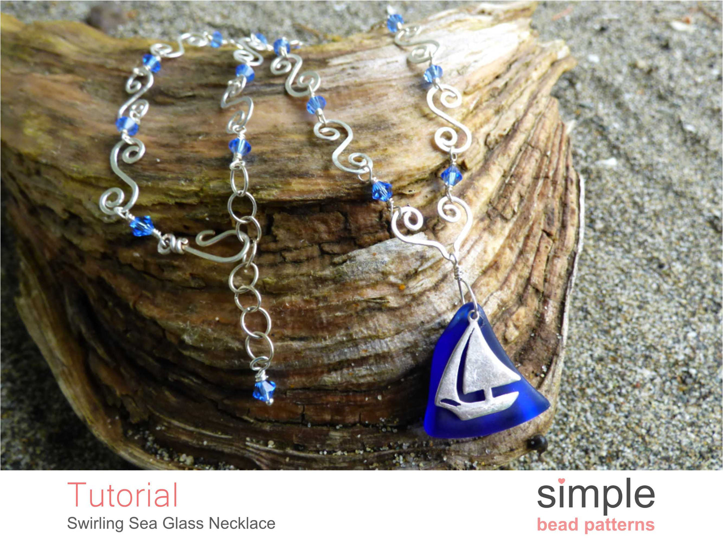 Swirling Sea Glass Necklace Tutorial