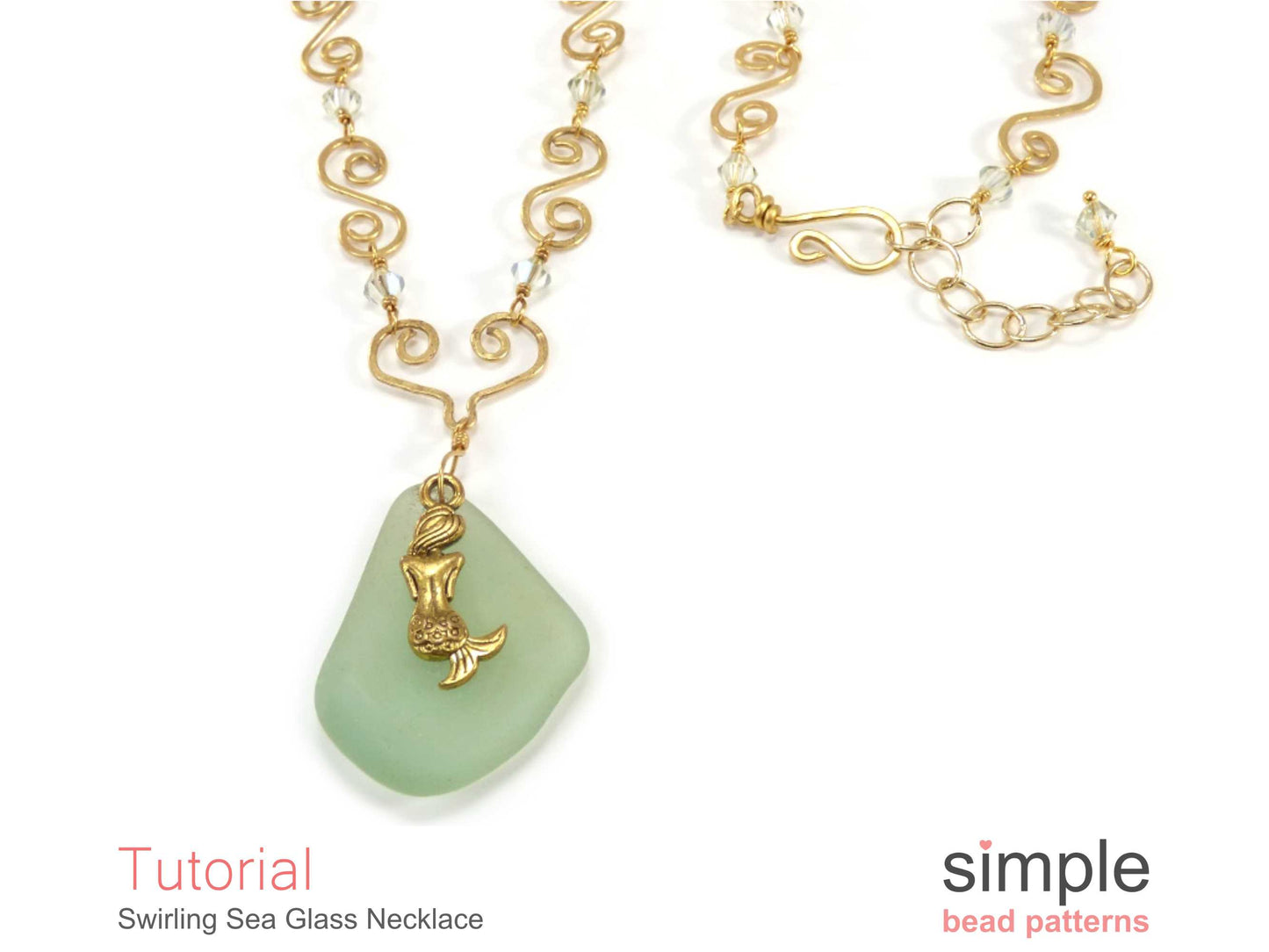 Swirling Sea Glass Necklace Tutorial