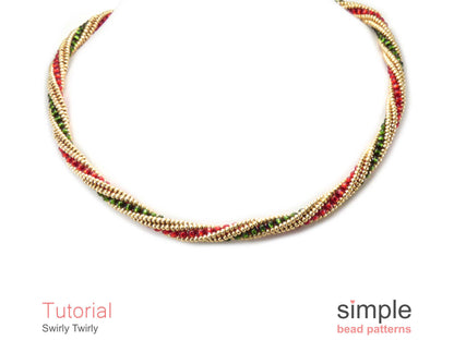 Swirly Twirly Bracelet & Necklace Beading Pattern