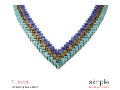 Tantalizing Tila V-Necklace Beading Pattern