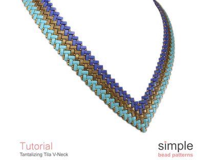 Tantalizing Tila V-Necklace Beading Pattern