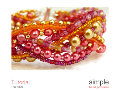 The Nines Bracelet Beading Pattern