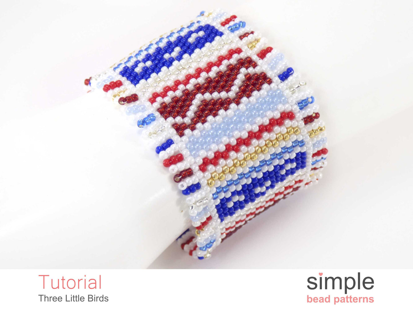 Three Little Birds Bracelet Beading Pattern