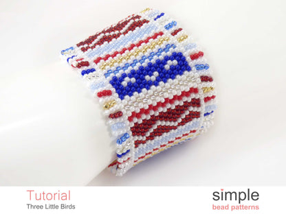Three Little Birds Bracelet Beading Pattern