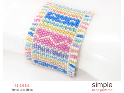 Three Little Birds Bracelet Beading Pattern