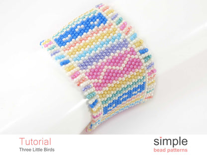 Three Little Birds Bracelet Beading Pattern