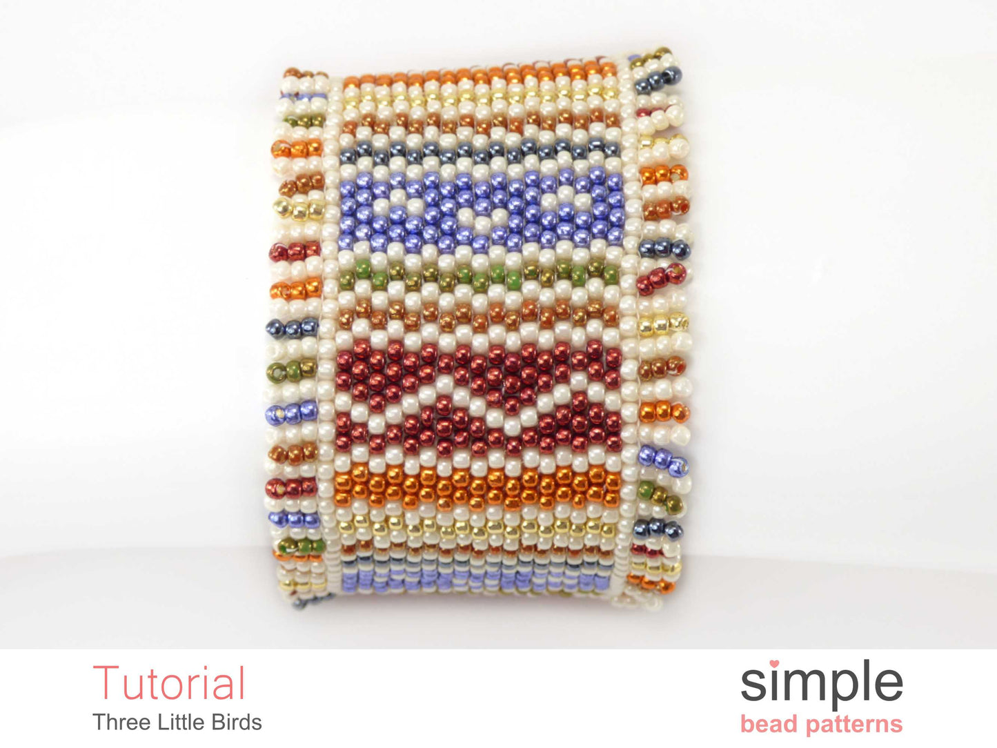 Three Little Birds Bracelet Beading Pattern