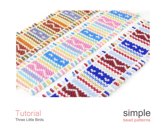 Three Little Birds Bracelet Beading Pattern