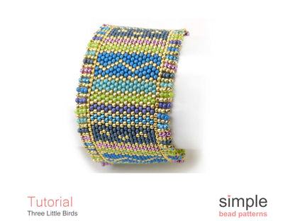 Three Little Birds Bracelet Beading Pattern