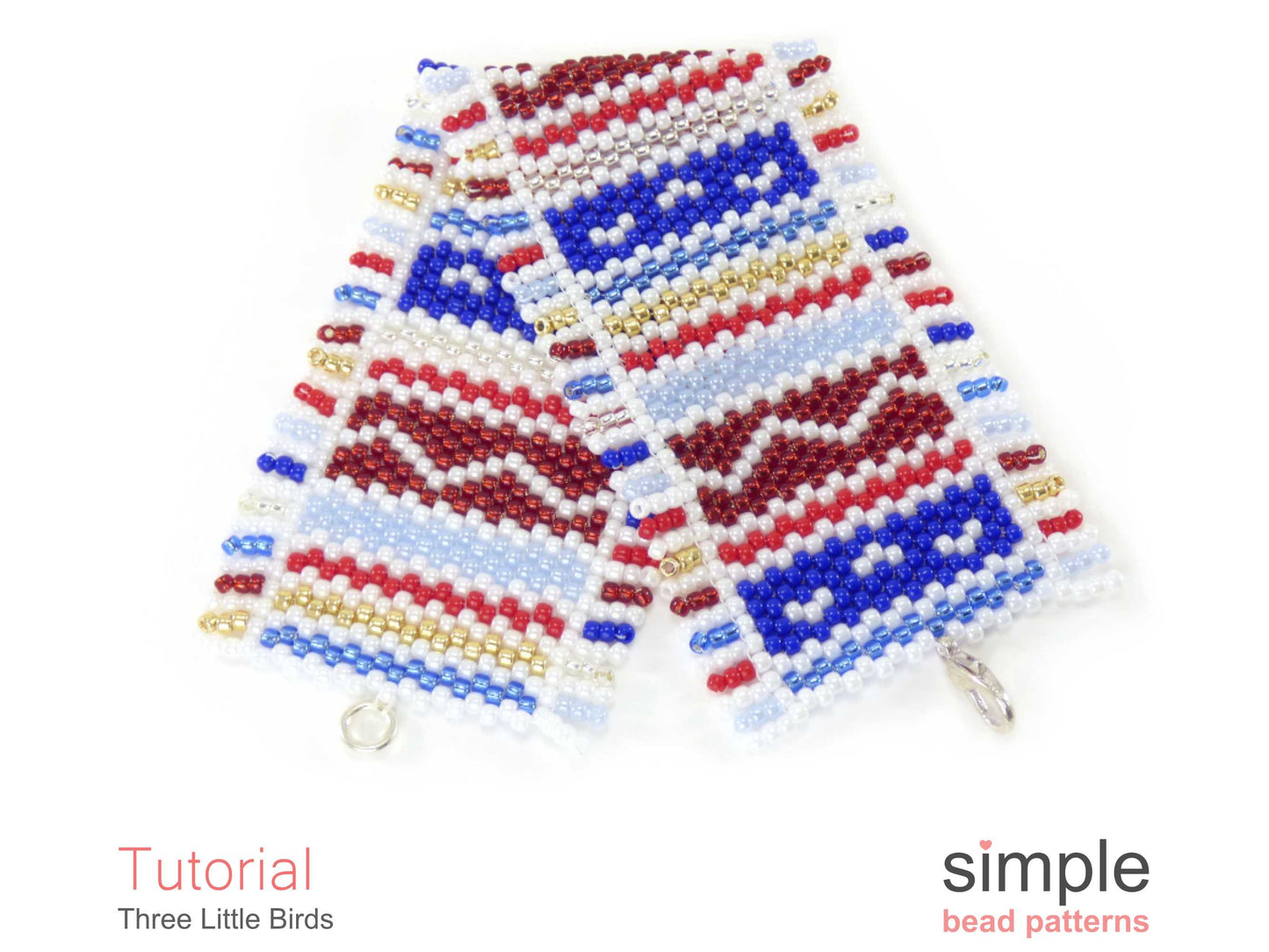 Three Little Birds Bracelet Beading Pattern