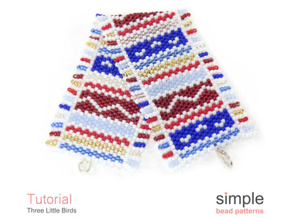 Three Little Birds Bracelet Beading Pattern