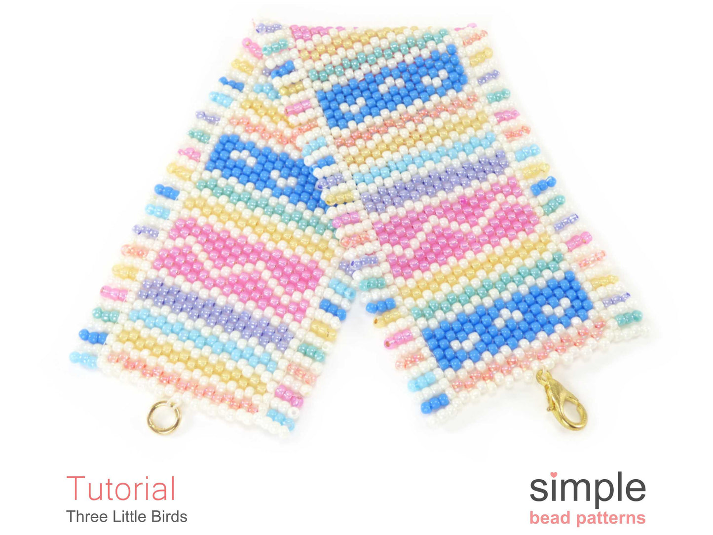 Three Little Birds Bracelet Beading Pattern