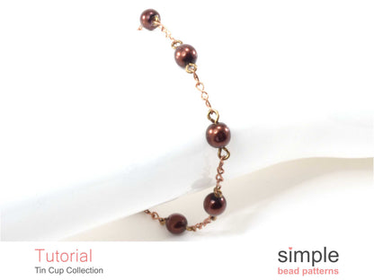 Tin Cup Earrings, Bracelet & Necklace Beading Pattern