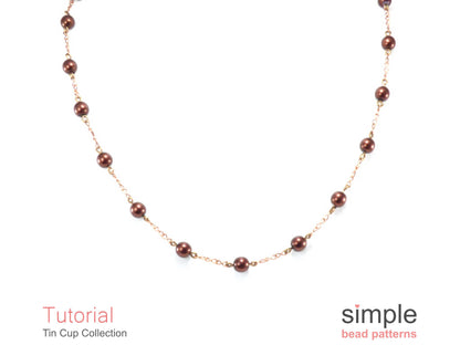 Tin Cup Earrings, Bracelet & Necklace Beading Pattern