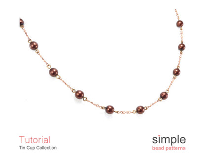 Tin Cup Earrings, Bracelet & Necklace Beading Pattern