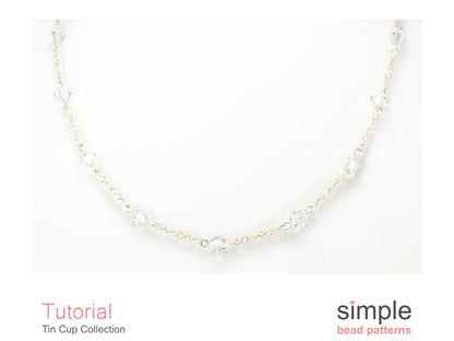 Tin Cup Earrings, Bracelet & Necklace Beading Pattern