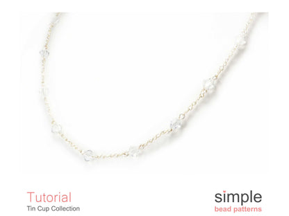 Tin Cup Earrings, Bracelet & Necklace Beading Pattern