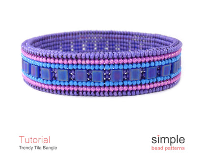 Trendy Tila Bangle Bracelet Beading Pattern