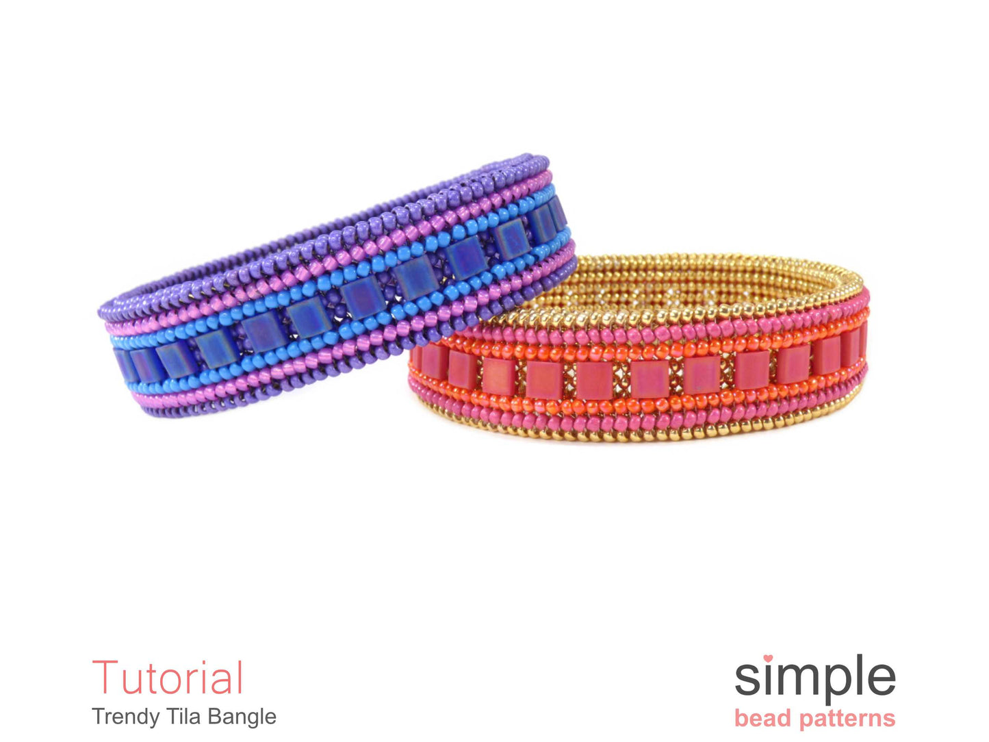 Trendy Tila Bangle Bracelet Beading Pattern