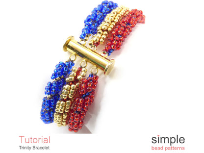 Trinity Bracelet Beading Pattern