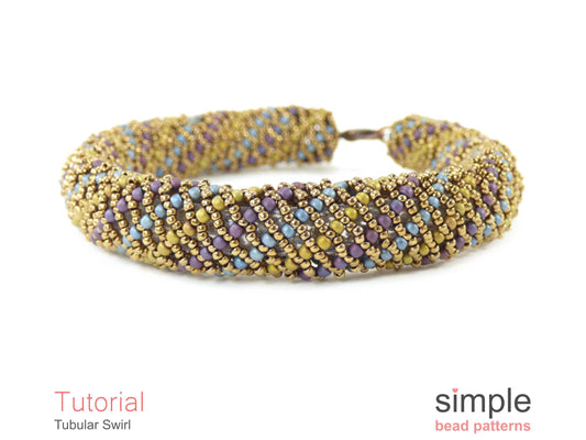 Tubular Swirl Bracelet Beading Pattern