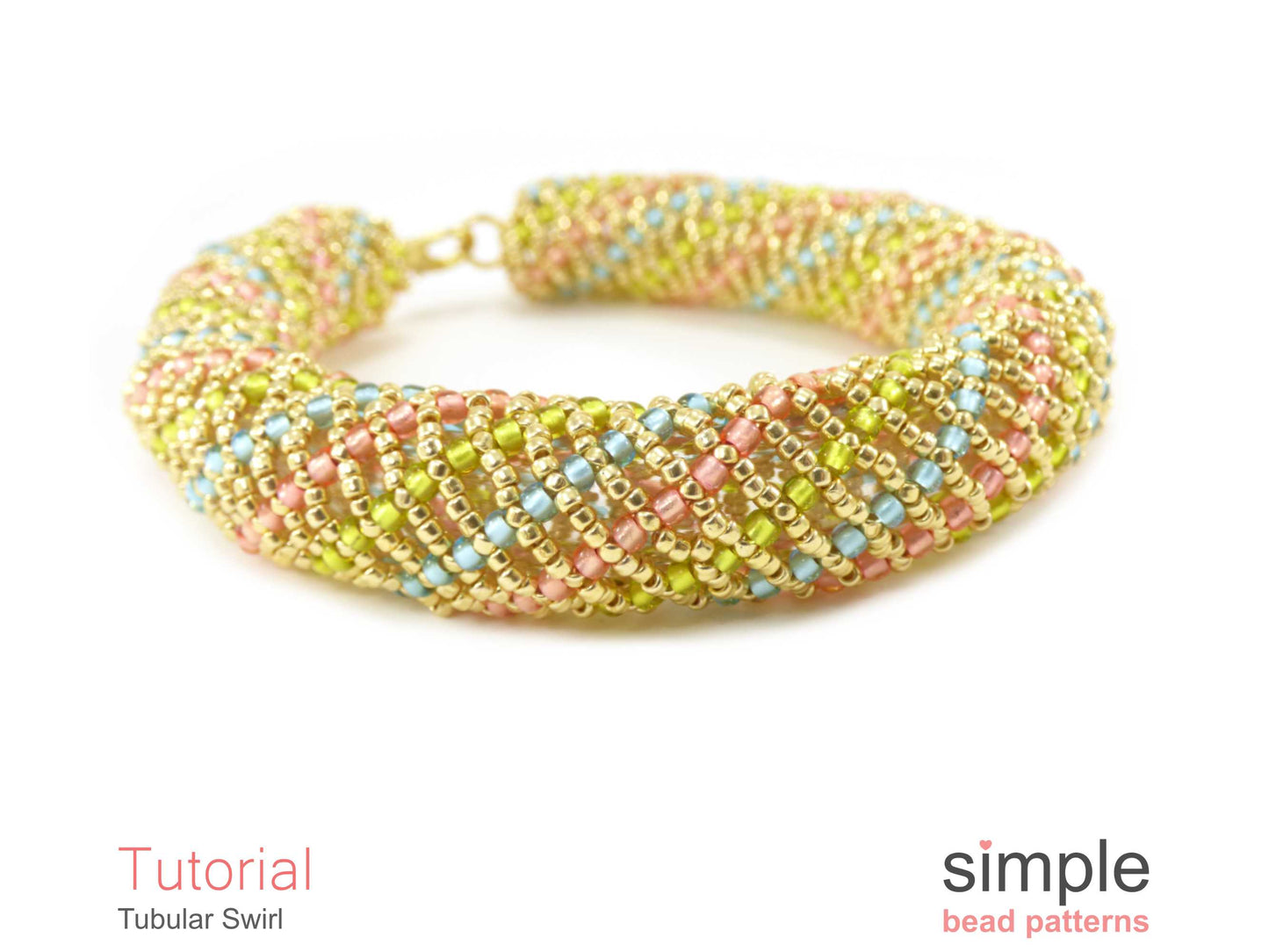 Tubular Swirl Bracelet Beading Pattern