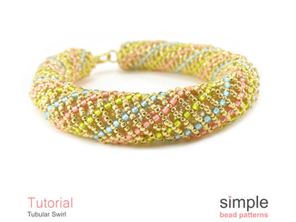 Tubular Swirl Bracelet Beading Pattern