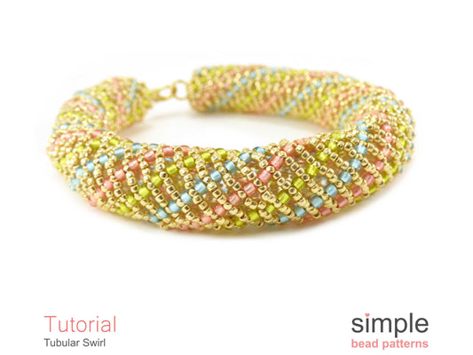 Tubular Swirl Bracelet Beading Pattern