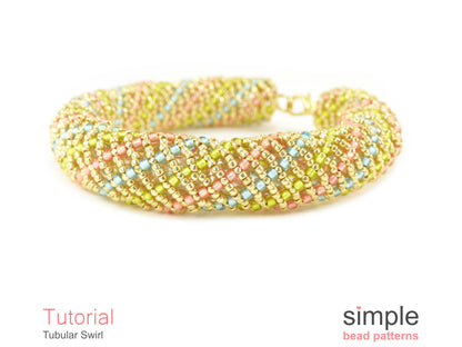 Tubular Swirl Bracelet Beading Pattern