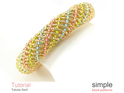 Tubular Swirl Bracelet Beading Pattern